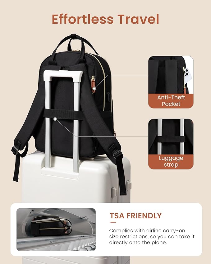 LOVEVOOK Backpack for Women,Laptop Backpack Women,15.6 Inch Laptop Bag,School Backpacks,Fashion Travel Work Anti-theft Bag,Waterproof Business Computer College Backpack Purse,Blue-green-Beige white