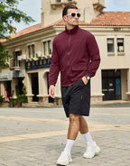 SEGANUP Men's Lightweight Windbreaker Jacket Outdoor Workout Windproof Dustproof Jacket Golf Hiking Wind Breaker with Pockets