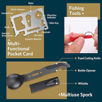 Survival Kits, Gifts for Christmas Men Dad Husband Him, 13 in 1 Survival Gear and Equipment Tactical Tools for Camping Hiking Hunting Outdoor Adventure, Cool Birthday Idea