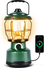 LED Camping Lantern, Water Resistant Emergency Light for Power Outage, Hurricane, Hiking