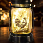 kyoryuger Chicken Gifts for Women/Men Cock Lovers Solar Lantern Mom Birthday, Mothers Day, Solar Garden Decoration Outside for Yard, Patio,Backyard,Porch, Torches