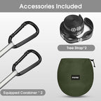 G4Free Large Camping Hammock with Mosquito Net 2 Person Pop-up Parachute Lightweight Hanging Hammocks Tree Straps Swing Bed for Outdoor Backpacking Backyard Hiking