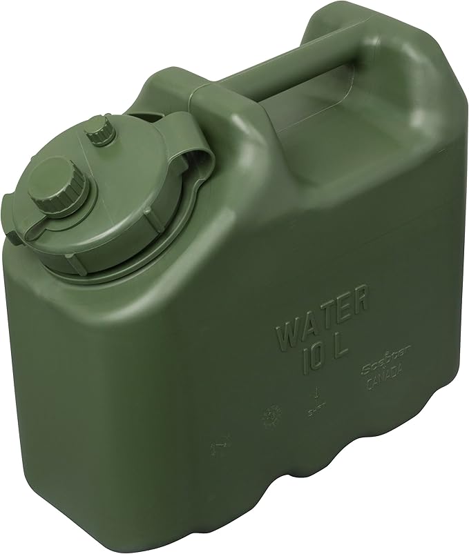 Scepter 2.5 Gallon True Military BPA Free Water Container, Food Grade Water Jug for Camping and Emergency Storage
