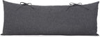 SUNCREAT Detachable Extra Large Outdoor Hammock Pillow with Ties, Dark Gray