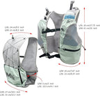 Umai Hydration Running Vest, Hydration Vest with Two Flasks, Green