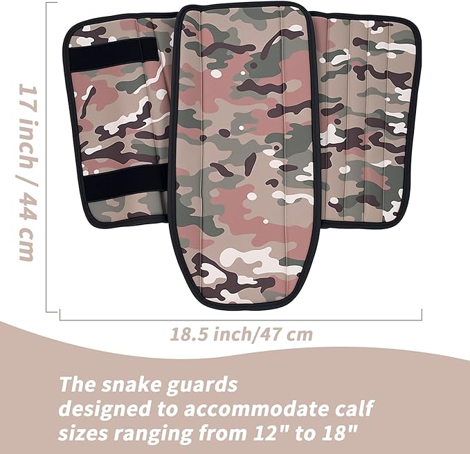 Snake Leggings, Adjustable Snake Leg Guards for Hunting/Outdoor Working,Snake Gaiters,Snake Gators for Men and Women