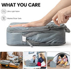 Lightweight Compression Packing Cubes for Suitcases, Compressible Expandable Travel Packing Organizer with Clear Toiletries and Backpack Bag, Travel Essentials for Carry on Luggage 7 Set