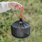 iBasingo Titanium Camping Pot with Lid 2.9L Ultralight Backpacking Cookware with Foldable Handle for Hiking, Picnic & Outdoor Durable Portable Metal Cooking Ti Hanging Pot Ti2045C