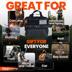 Emergency Survival Kit with First Aid Gears and Supplies - EDC Go Bugout Bag - Get Home Backpack for Camping Outdoor - Tactical Military Molle Pouch Grade - Gift for Man Woman