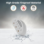 3-Outlet Extender 2 Pack, 3-Prong Grounded Wall Tap Adapter with LED Guide Light, 1875W ETL Listed Multiple Plug Electrical Outlets Splitter for Home, Office, Hotel, Travel, Cruise Essentials, White