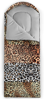 Sleeping Bags for Adults and Kids，3D Printing Camping Sleeping Bag for Girls Boys Lightweight Waterproof Cold/Warm 3-Season，Outdoor Travel with Compression Bags