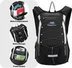 15L Insulated Hydration Backpack Pack with 2L Water Bladder Lightweight Hiking Backpack Bag for Women Men Daypack for Hiking Running Festival Camping Biking