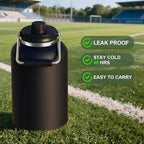 Zenbo One Gallon Jug with Straw, 128 oz Double Wall Vacuum Insulated Sports Water Bottle, Keeps Cold up to 48 Hours, Leak-Proof & Sweat-Proof Stainless Steel Water Jug for Gym, Outdoor & Camping