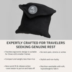 trtl Pillow Petite - Small Travel Pillow with Built-in Head and Neck Support - Comfortable Plane Neck Pillow for Traveling - Compact and Machine-Washable