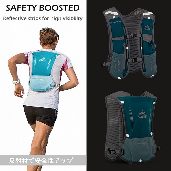 TRIWONDER Hydration Running Vest 5L Lightweight Water Pack for Men Women Hydration Backpack for Trail Race, Hiking, Cycling, Climbing, Camping, Jogging, Marathon
