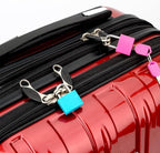3 Pcs Small Locks with Keys,Multicolor Mini Key Locks, Plastic-Covered Copper Keyed Padlock for Luggage, Backpack, Gym Locker, Suitcase, Boxes