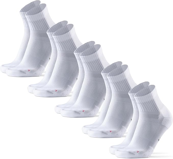 DANISH ENDURANCE Ultra-Comfort Quarter Running Socks - 3 or 5 Pack