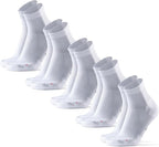 DANISH ENDURANCE Ultra-Comfort Quarter Running Socks - 3 or 5 Pack
