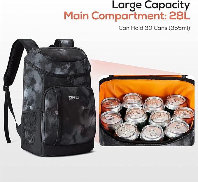 TOURIT Cooler Backpack 30 Cans Lightweight Insulated Backpack Cooler Leak-Proof for Men and Women