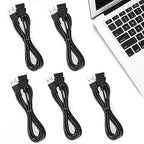 Smays 5-Pack USB Extension Cable 10 ft, Male to Female, USB-A 2.0 Extender Cable