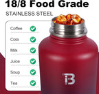 32oz Insulated Water Bottle with Straw Lid & Spout Lid & Paracord Handle, Stainless Steel Water Bottle Wide Mouth, Double Wall for Women Men Gym Fitness Outdoor