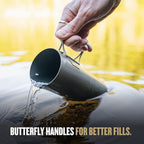 GRAYL UltraPress Titanium 16.9 oz Water Purifier & Filter Bottle for Hiking, Backpacking, Survival, Bushcraft, Travel (Coyote Brown)