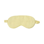 Sleep Mask Pure Linen Eye Mask, with Elastic Band,Comfort Sleeping Shade for Nighttime Sleeping, Traveling,Side Sleeper Eye Cover Cooling with Travel Bag Gift Package (Honey)