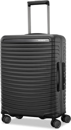 Framelock Max 21” Carry-On Hardshell Zipperless Luggage - Highly Secure Integrated Eazylock™ Mechanism - RightHeight™ Adjustable Handle System - 360° Spinner Wheels - Airline Approved - Asphalt Black