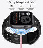 Temdan for Travel Vacation Essentials,3 in 2 USB C Cable for Apple Watch Charger/iPhone 17 Charger/Lightning,Multi Charging Cable Cord,Camping Essentials,Designed for iWatch &iPhone 16-12-5FT Pink