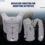 Running Vest for Women & Men, Lightweight 150g Hydration Backpack, 6L Pack for Trail Running, Marathon, Hiking, Cycling, Jogging, Adjustable Fit