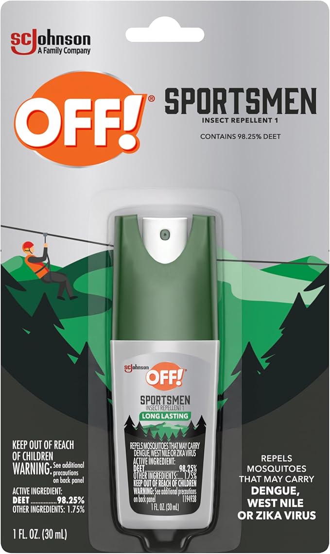 OFF! Deep Woods Sportsmen Insect Repellent Spritz, Maximum Strength, Bug Spray with up to 10 Hours of Protection, 1 oz (Pack of 12)