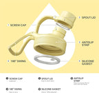 IDEUS Insulated Water Bottle 12oz, Stainless Steel Insulated Water Bottle For School, Insulated Bottles With Straws Leakproof, Vacuum Double Wall Water Bottles For Boys And Girls With 2 Lids, BPA Free