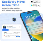 Hidden GPS Tracker for Vehicles - $9/mo with 5 sec Updates - Real Time Car Tracker with Trip History, Driving Alerts, GeoFence for Fleets & Family, Rechargeable Battery (Tracker Only)
