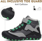 Mishansha Kids Hiking Boots Toddler Girls Boys Hiking Shoes Water-Resistant Anti-Collision Non-Slip Athletic Outdoor Trekking Boots