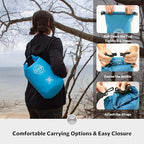 STOVER 5/10/25/30/40/55L Waterproof Backpack- Floating Dry Bag for Kayaking, Travel, Beach, Hiking, & Camping, Men/Women