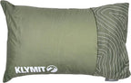 Klymit Drift Camping Pillow, Shredded Memory Foam Travel Pillow with Reversible Cover for Outdoor Use, Green, Regular