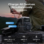 EF ECOFLOW TRAIL 300 DC Portable Power Station with Camping Lamp, 288Wh LiFePO4 Power Bank, Solar Generator, for Camping, Travel, and Emergency Power