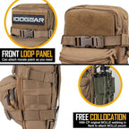 IDOGEAR Mini Tactical MOLLE Hydration Pack Water Reservoir Bag Outdoor Water Bladder Carrier Pack for Tactical Vest Backpack