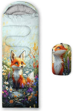 AILONEN Outer Space Astronaut Camping Sleeping Bags,Lightweight & Waterproof,3 Season Warm & Cool Weather,Cartoon Sleeping Bags for Kids,Boys Girls Travelling,Outdoors