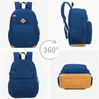 KEOFID Classic Travel backpack for Men and Women, Anti Theft Laptop Backpack with USB Charging Port for Work, Large Bag for College, Water Resistent(Blue 19inches)