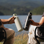 Super Sparrow Insulated Water Bottle - 17 Oz / 25 Oz / 32 Oz - Standard Mouth FlipFlow Flask - BPA Free, Leak Proof Drink Bottle- Ergonomic Straw Water Bottles for Work, Gym, Travel, Sports