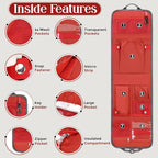 Unisex Foldable Vertical Backpack Organizer Insert for Tote Bag, Carry On, Picnic, Camping - With Pockets & Handle