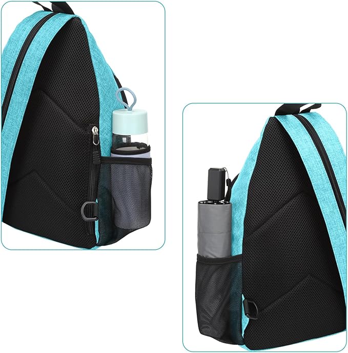 MOSISO Sling Backpack Travel Hiking Daypack, Crossbody Convertible Sling Bag with Front Pocket One Shoulder Chest Bag