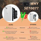 Oversized Survival Ferrocerium, Drilled Flint Fire Starter, 550 Paracord Handle, 25,000+ Sparks with EVA Case