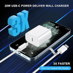 Matsusho iPhone Charger Fast Charging 10 FT, 2 Pack 20W USB C Wall Charger Block with 10FT Long Type C to Lightning Fast Charging Data Sync Cable Compatible for iPhone 14 13 12 11 Pro Max XS XR X iPad