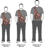 KL928 Canvas Sling Bag - Small Crossbody Backpack Shoulder Casual Daypack Rucksack for Men Women