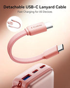 INIU Pocket Size Portable Charger, Ultra Small 10000mAh 45W PD Power Bank, USB C in&Out Fast Charging Battery Pack, Travel Essentials Powerbank for iPhone 17 16 15 14 Pro Air, iPad, Samsung S24 etc