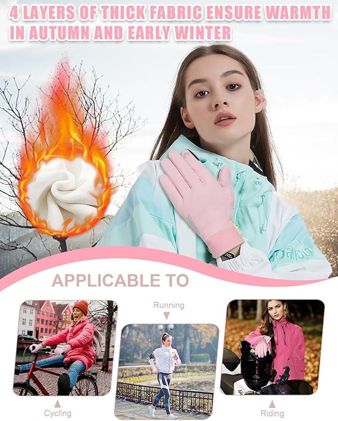 RIGWARL Gloves for Cool&Cold Weather Waterproof, Winter Gloves for Men Women Touch Screen