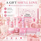 Japan Sakura Skin Care Set For Teen Girls, Skincare For Girls 10-12, Skin Care For Teens 10-12, Japanese Cherry Blossom Skin Care For Kids, Birthday & Mothers Day Gifts 30PCS