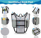 Maelstrom Running Hydration Vest, Hiking Backpack with 2L Water Bladder for Cycling Rave for Men Women